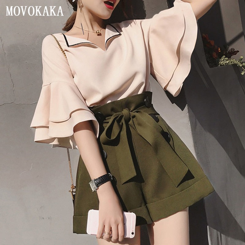 Nueva moda de verano Tallas grandes Conjuntos para mujer Traje para mujer Traje de dos piezas Conjunto top y pantalones Chándal Mujer Conjunto de 2 piezas para mujer